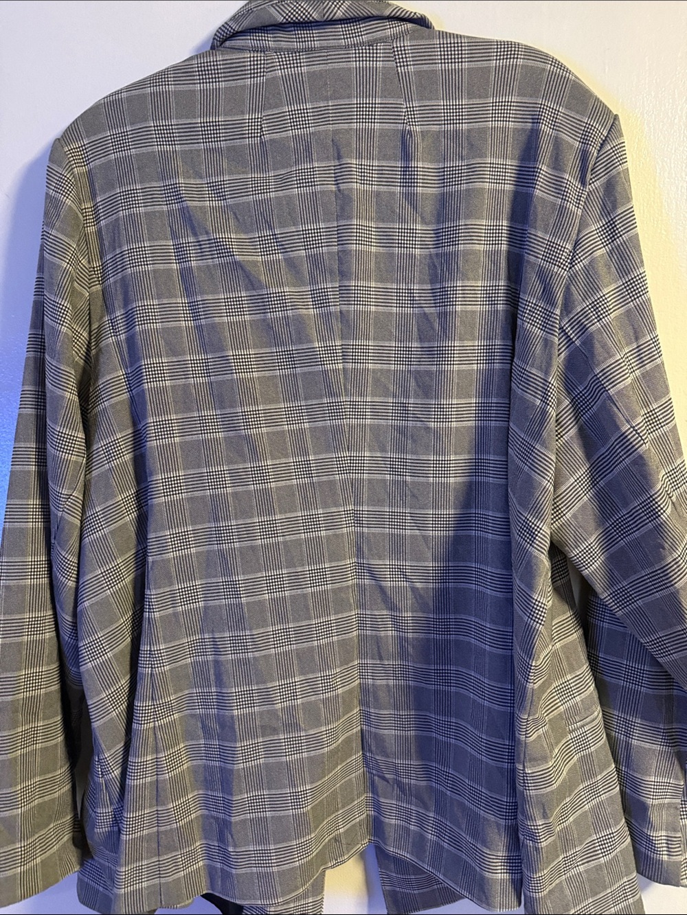 Lane Bryant Gray Plaid Single-Button Blazer - Picture 4 of 4